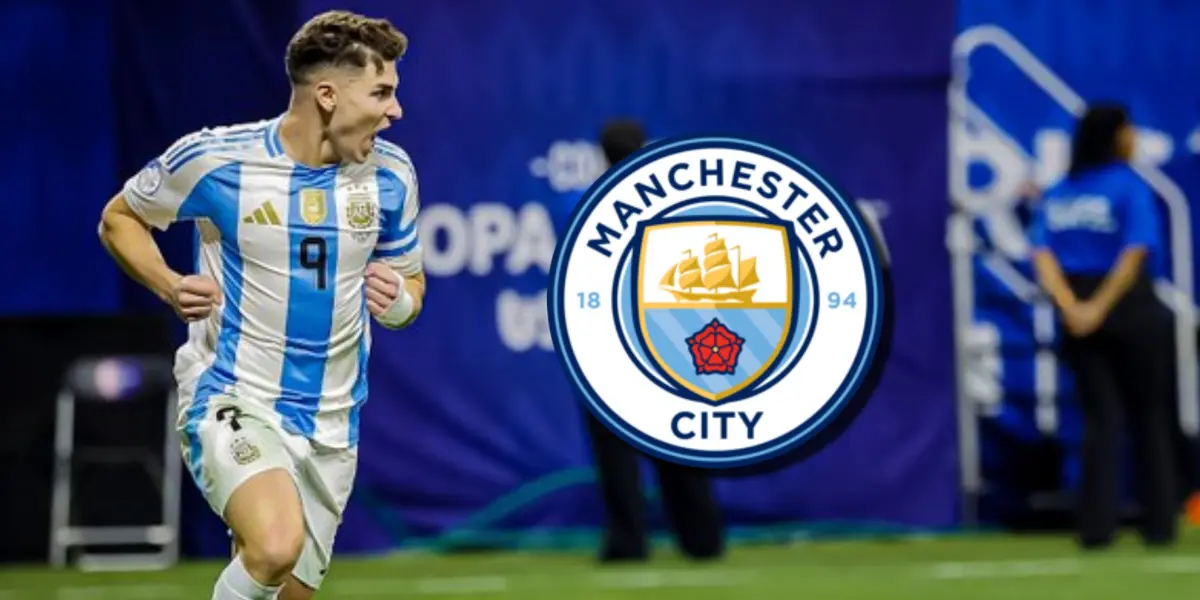 Julián Álvarez grita su gol ante Canadá.