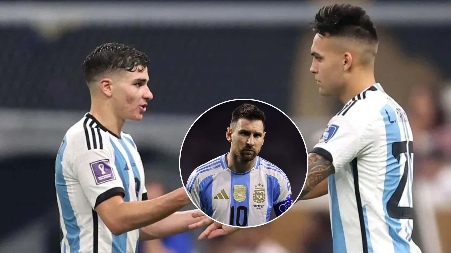 Julián Álvarez - Lautaro Martínez - Lionel Messi (Foto: Selección Argentina)