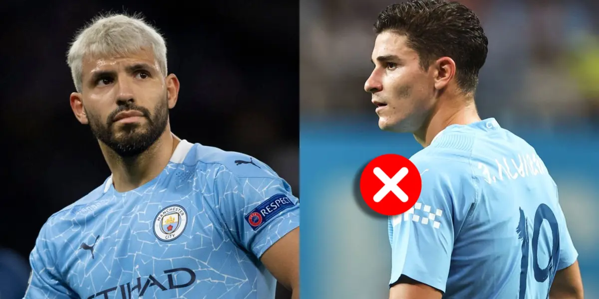Julián Álvarez no es el jugador favorito de Agüero en Manchester City