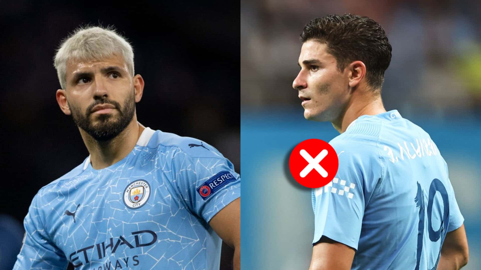Julián Álvarez no es el jugador favorito de Agüero en Manchester City