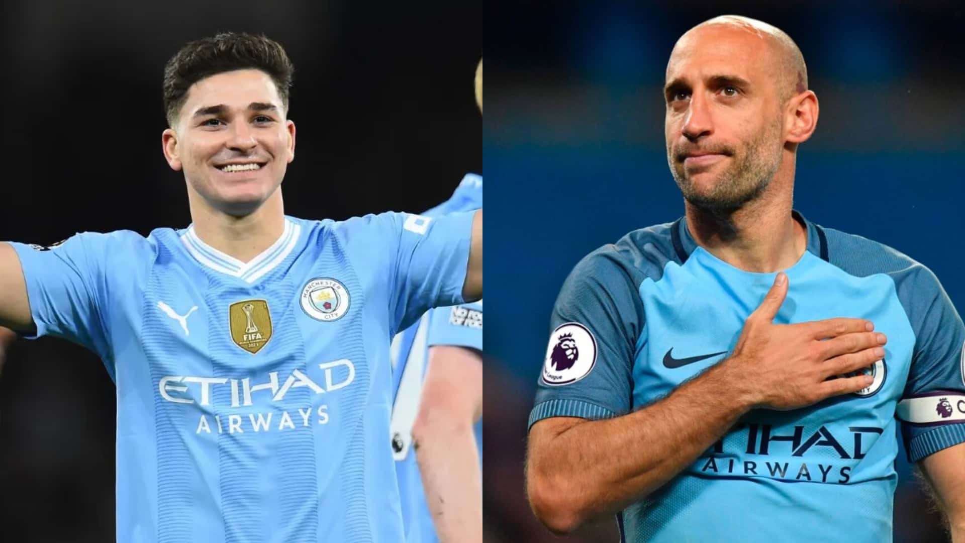Julián Álvarez podría ser ídolo del City según Zabaleta