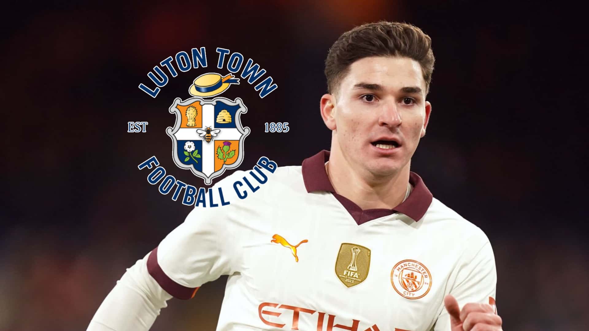 Julián Álvarez sumó un puñado de minutos en la goleada vs. Luton