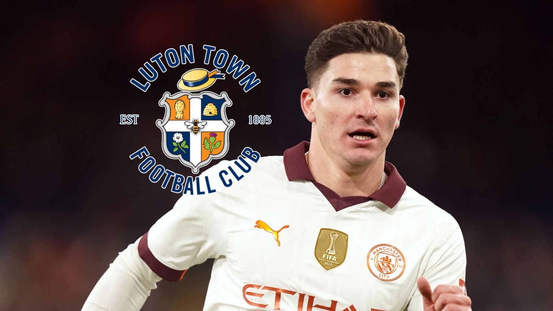 Julián Álvarez sumó un puñado de minutos en la goleada vs. Luton