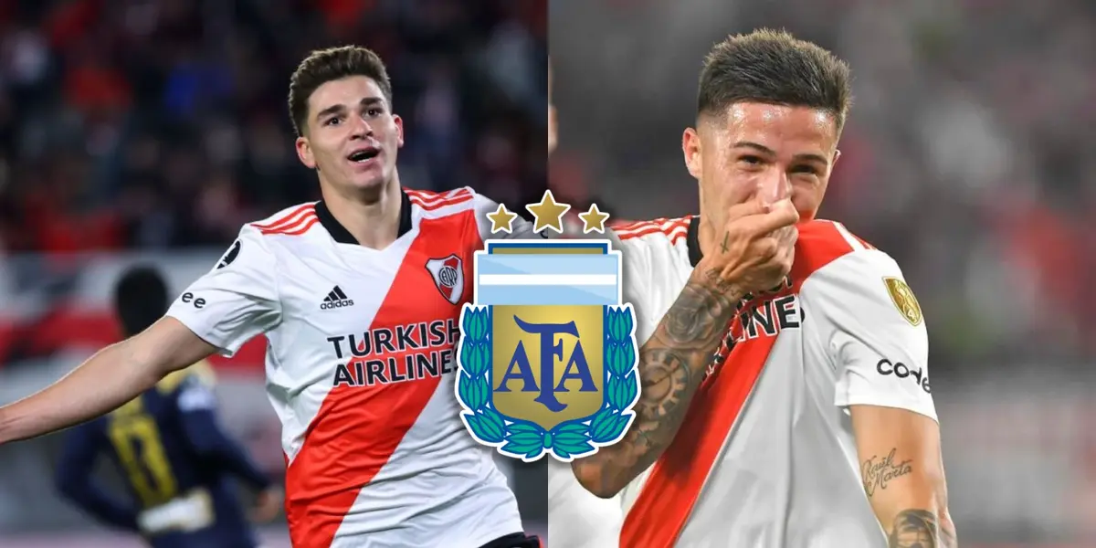 Julián Álvarez y Enzo Fernández.