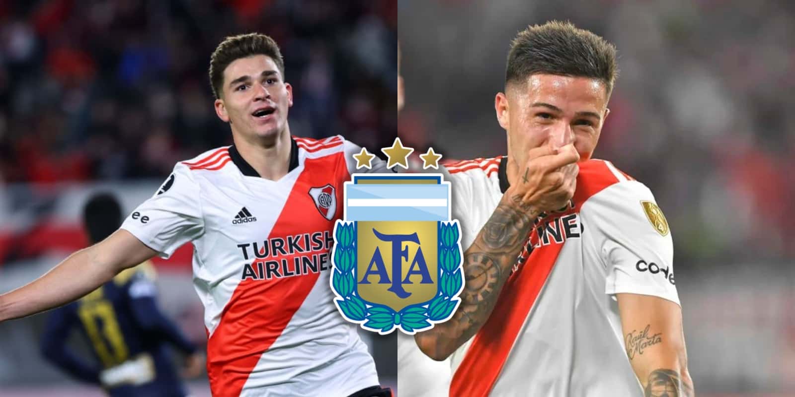 Julián Álvarez y Enzo Fernández.