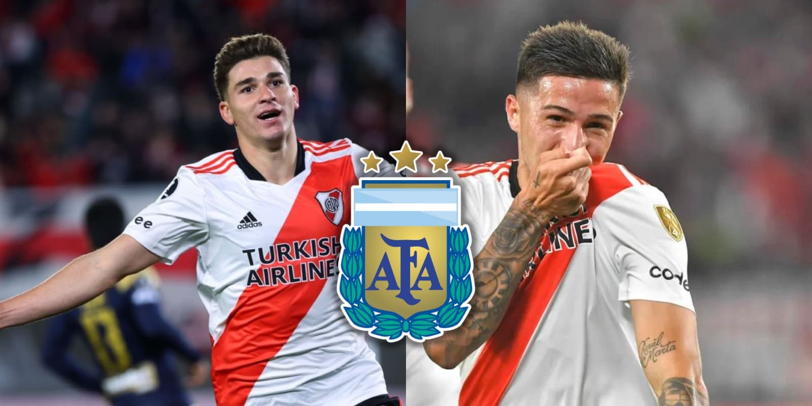Julián Álvarez y Enzo Fernández.