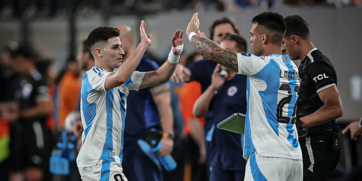 Julián Álvarez y Lautaro Martínez