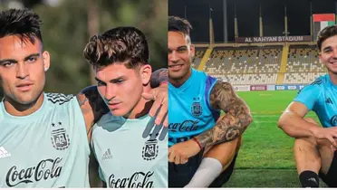 Julián Álvarez y Lautaro Martínez.