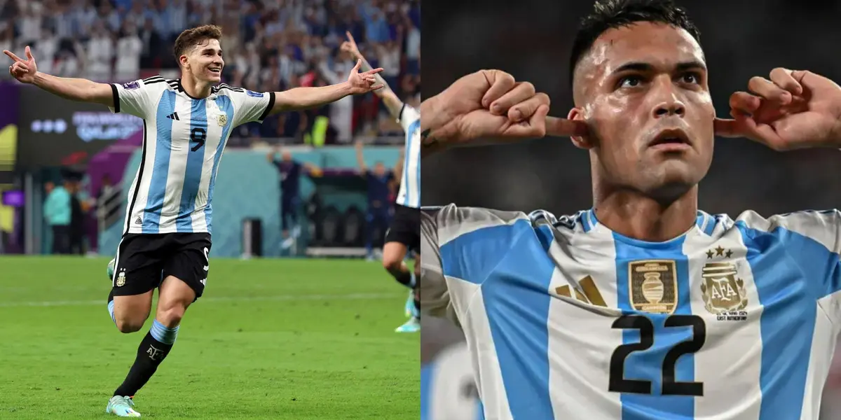 Julián Álvarez y Lautaro Martínez.