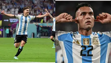 Julián Álvarez y Lautaro Martínez.