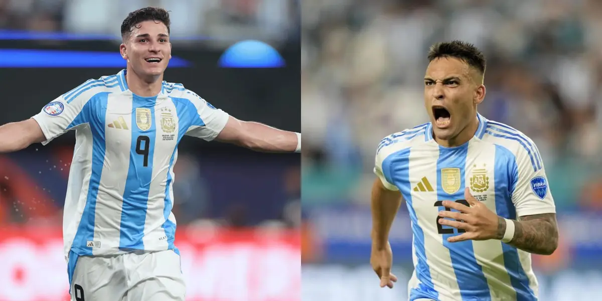 Julián Álvarez y Lautaro Martínez.