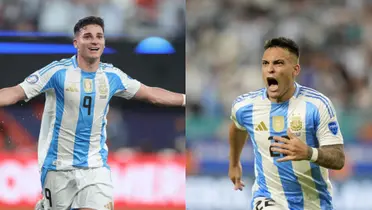 Julián Álvarez y Lautaro Martínez.