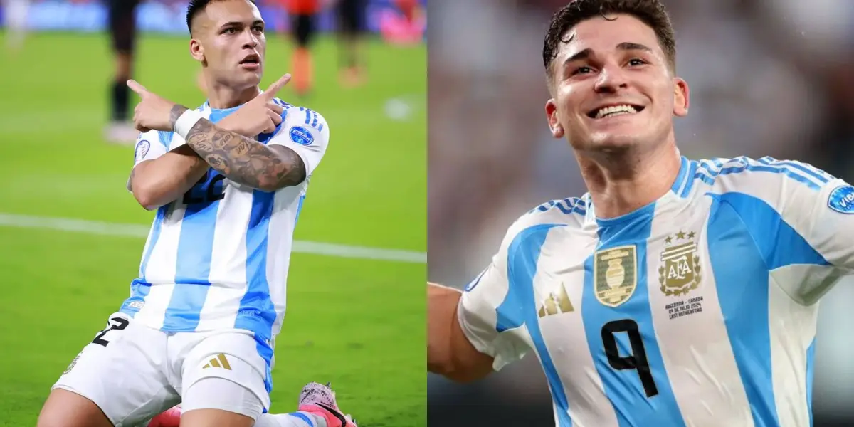 Julián Álvarez y Lautaro Martínez.