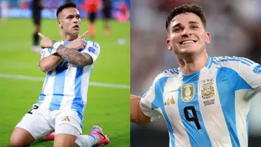 Julián Álvarez y Lautaro Martínez.