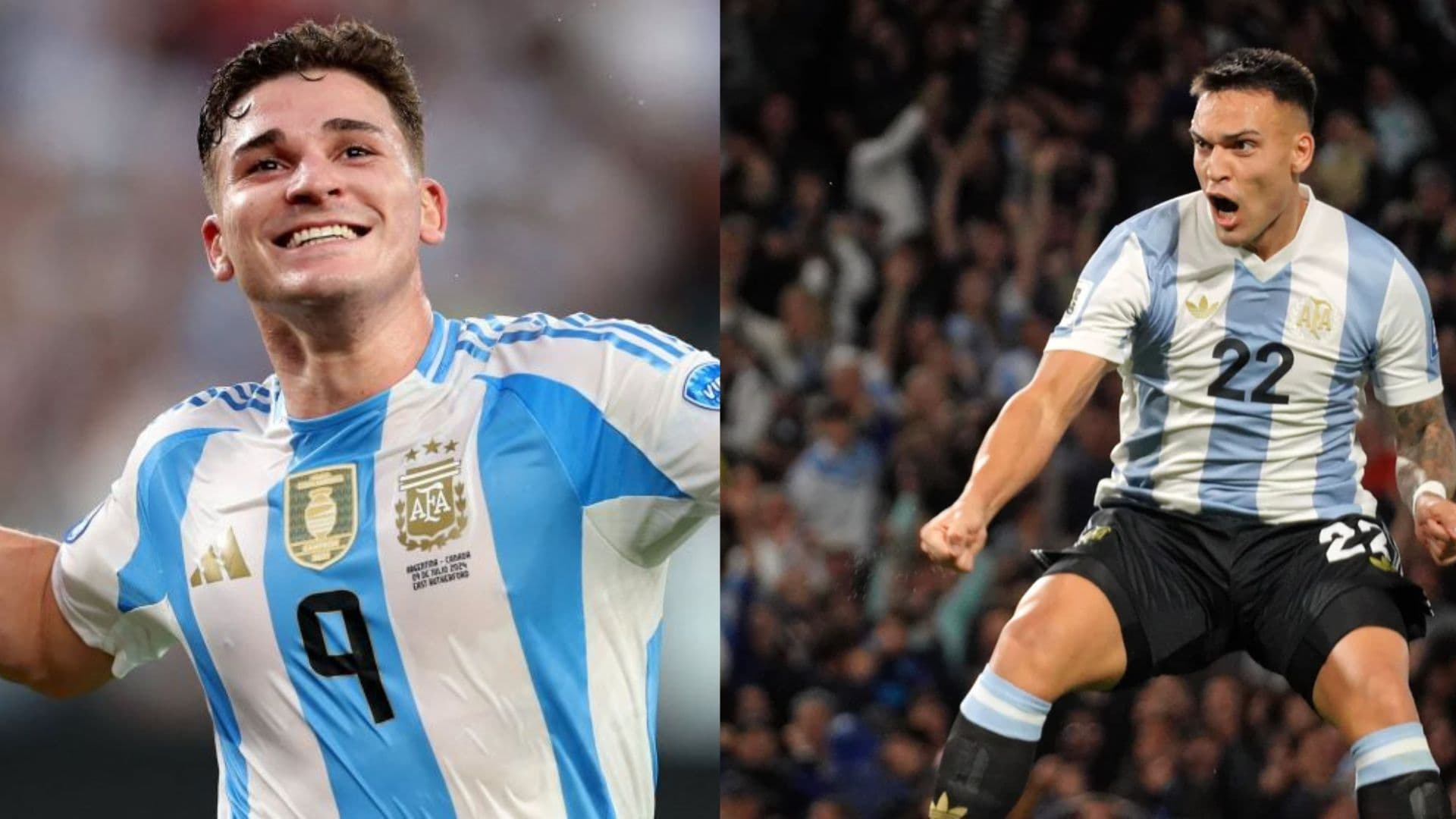 Julián Álvarez y Lautaro Martínez.