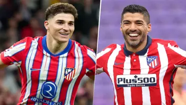 Julián Álvarez y Luis Suárez en Atlético de Madrid