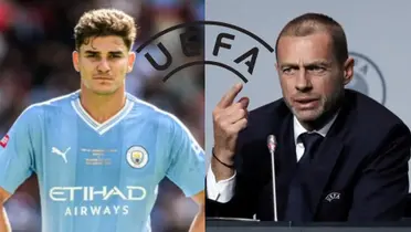 Julián Álvarez y Manchester City recibieron un golpe bajo de la UEFA
