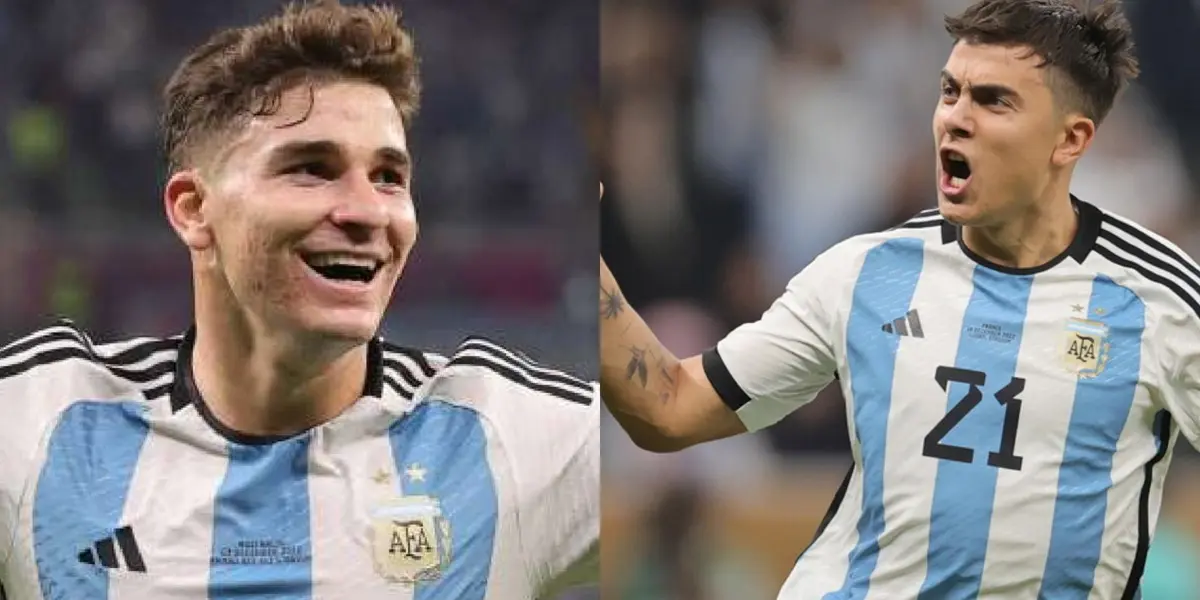 Julián Álvarez y Paulo Dybala.