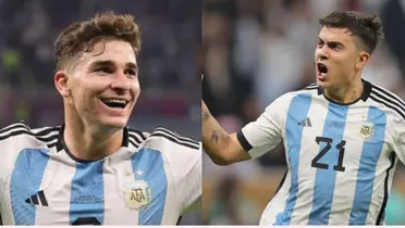 Julián Álvarez y Paulo Dybala.