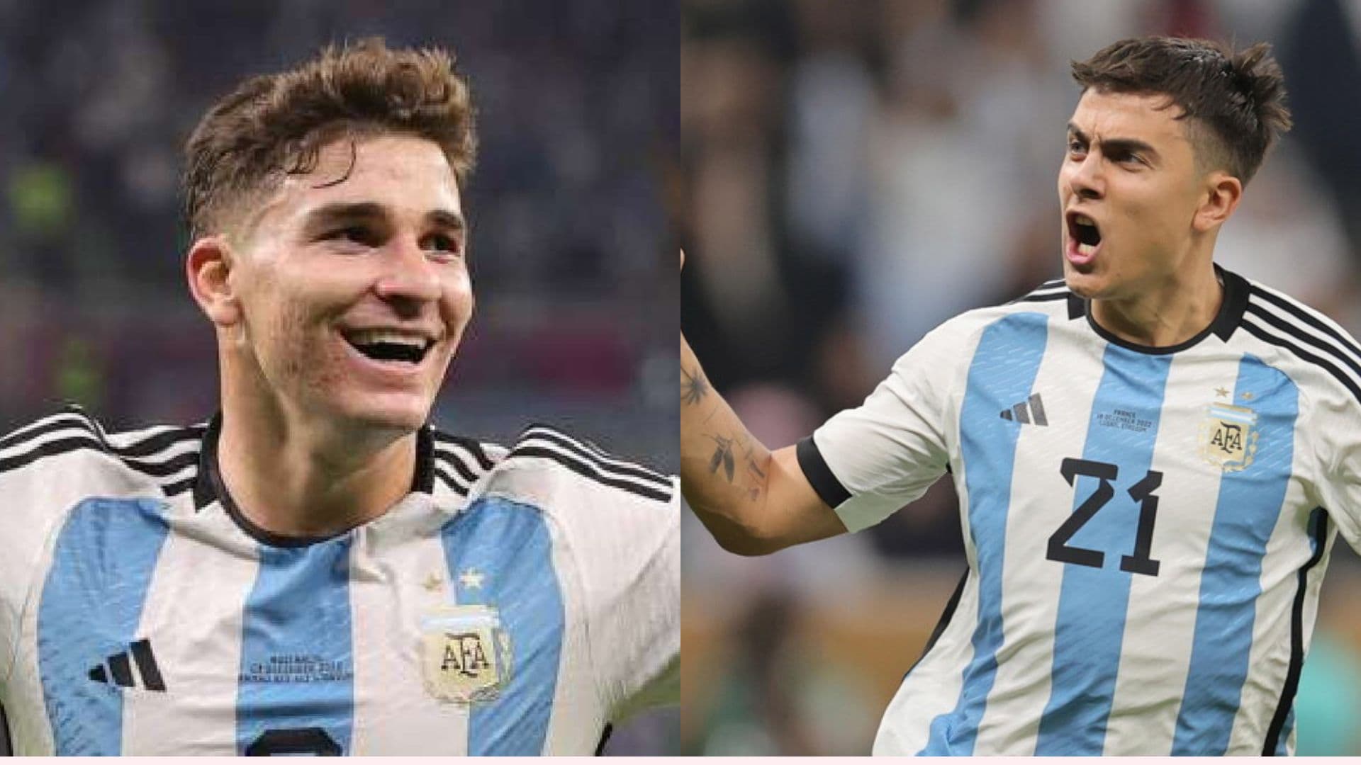 Julián Álvarez y Paulo Dybala.