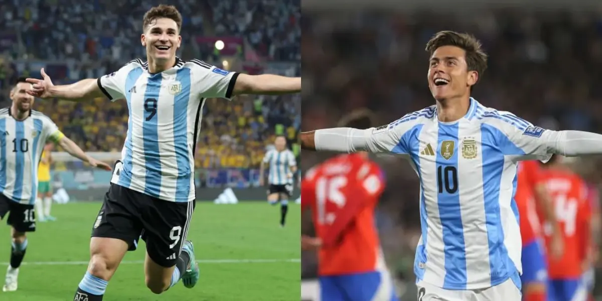 Julián Álvarez y Paulo Dybala.
