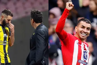 Karim se ausentó en las últimas prácticas del conjunto de Arabia Saudita y el Muñeco tomó cartas en el asunto.