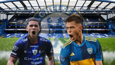 Kendry Páez y Aaron Anselmino.