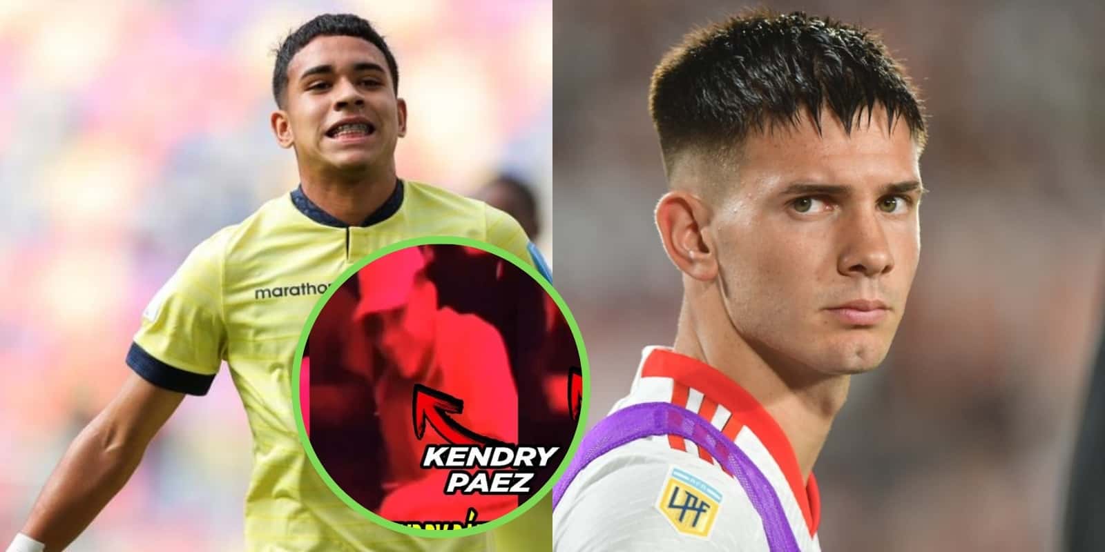 Kendry Paez y Mastantuono.