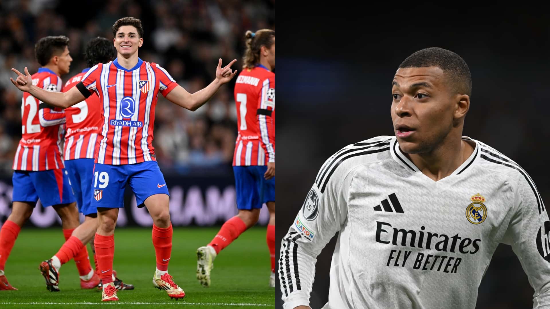 Kylian Mbappé y Julián Álvarez