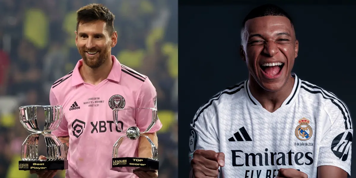 Kylian Mbappé y Lionel Messi
