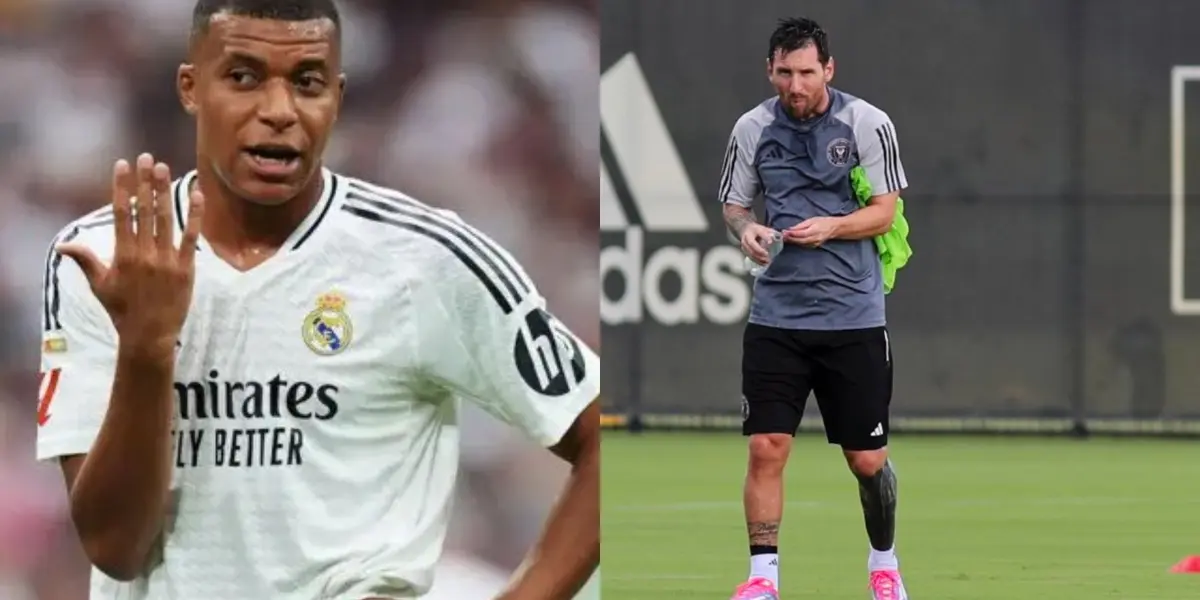 Kylian Mbappé y Lionel Messi