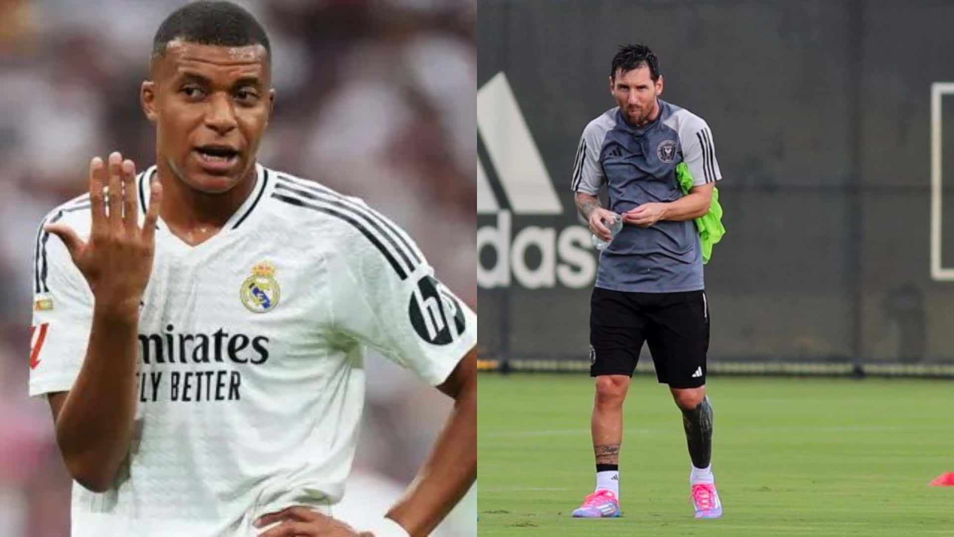 Kylian Mbappé y Lionel Messi