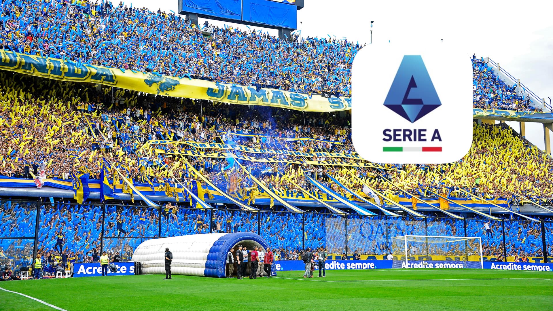 La Bombonera colmada durante un partido de Boca.