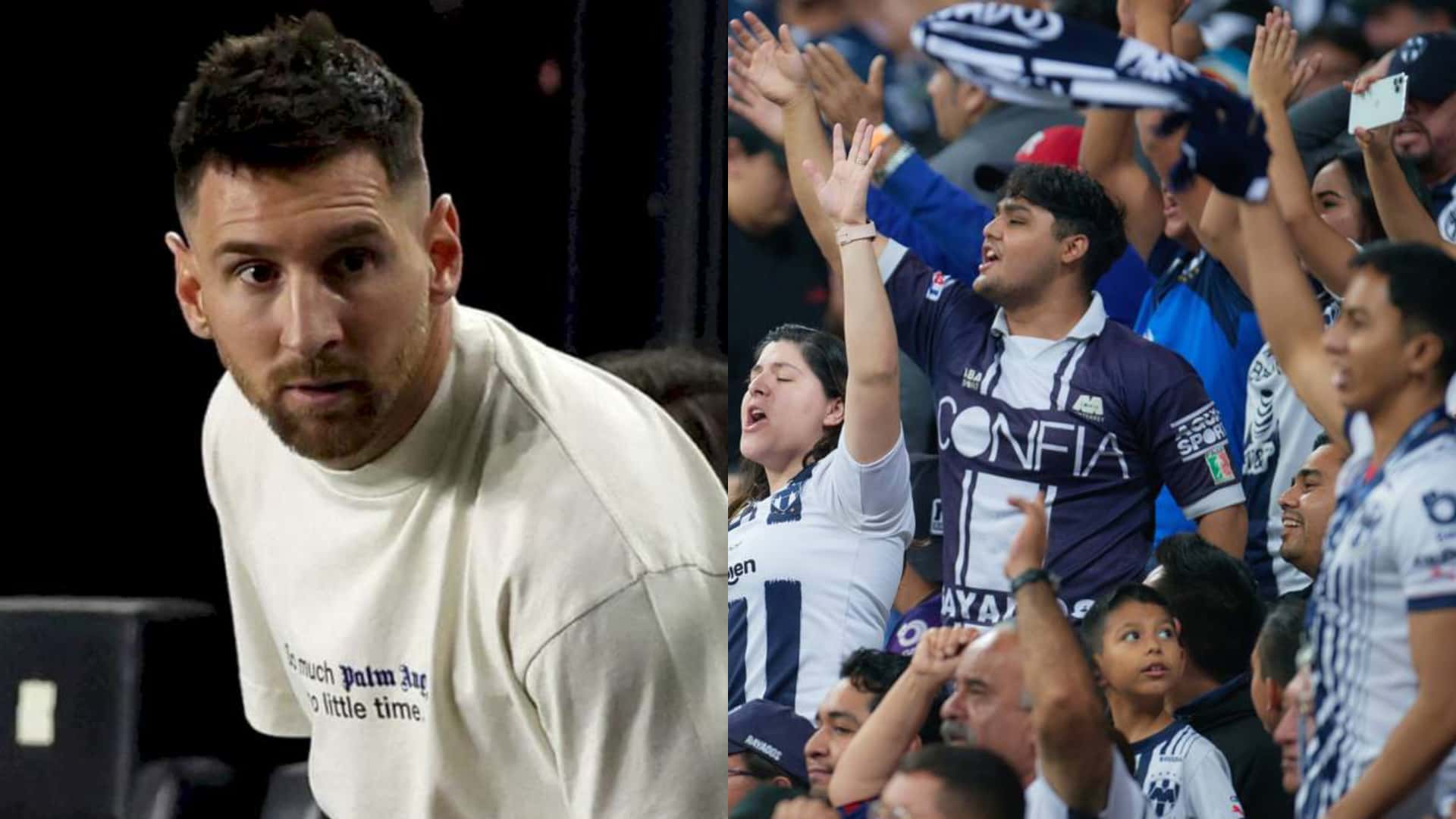 La hinchada de Monterrey cantó contra Messi tras su ausencia en Inter Miami