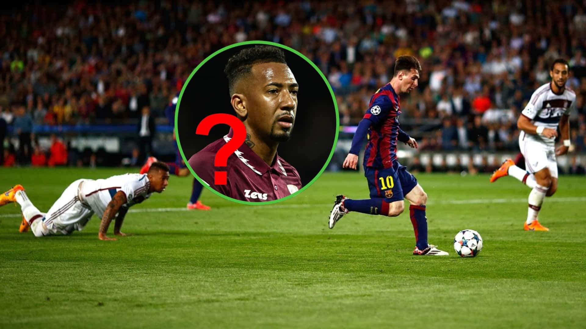 La incónica jugada en la que Lionel Messi deja desparramado en el suelo a Boateng (2015).