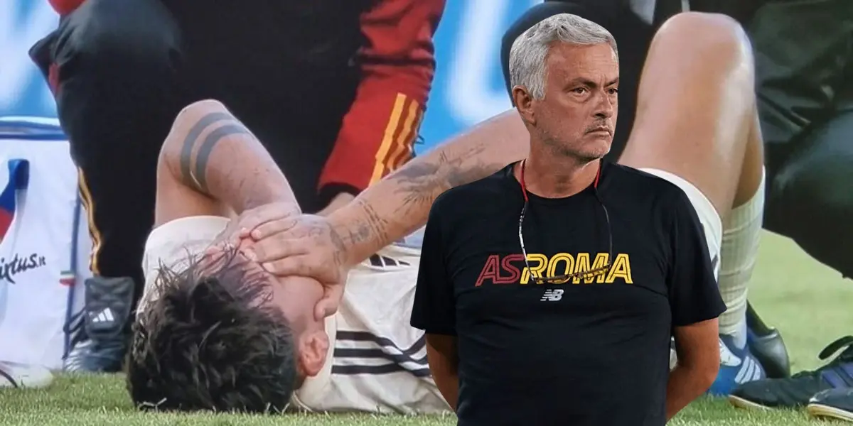 La Joya salió a los 40 minutos en la victoria de la Roma tras un fuerte golpe.