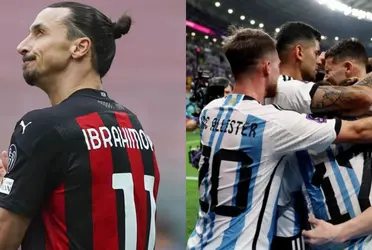 La leyenda del fútbol sueco que aún juega en el Milan no quiso ser menos y se refirió a la Scaloneta.