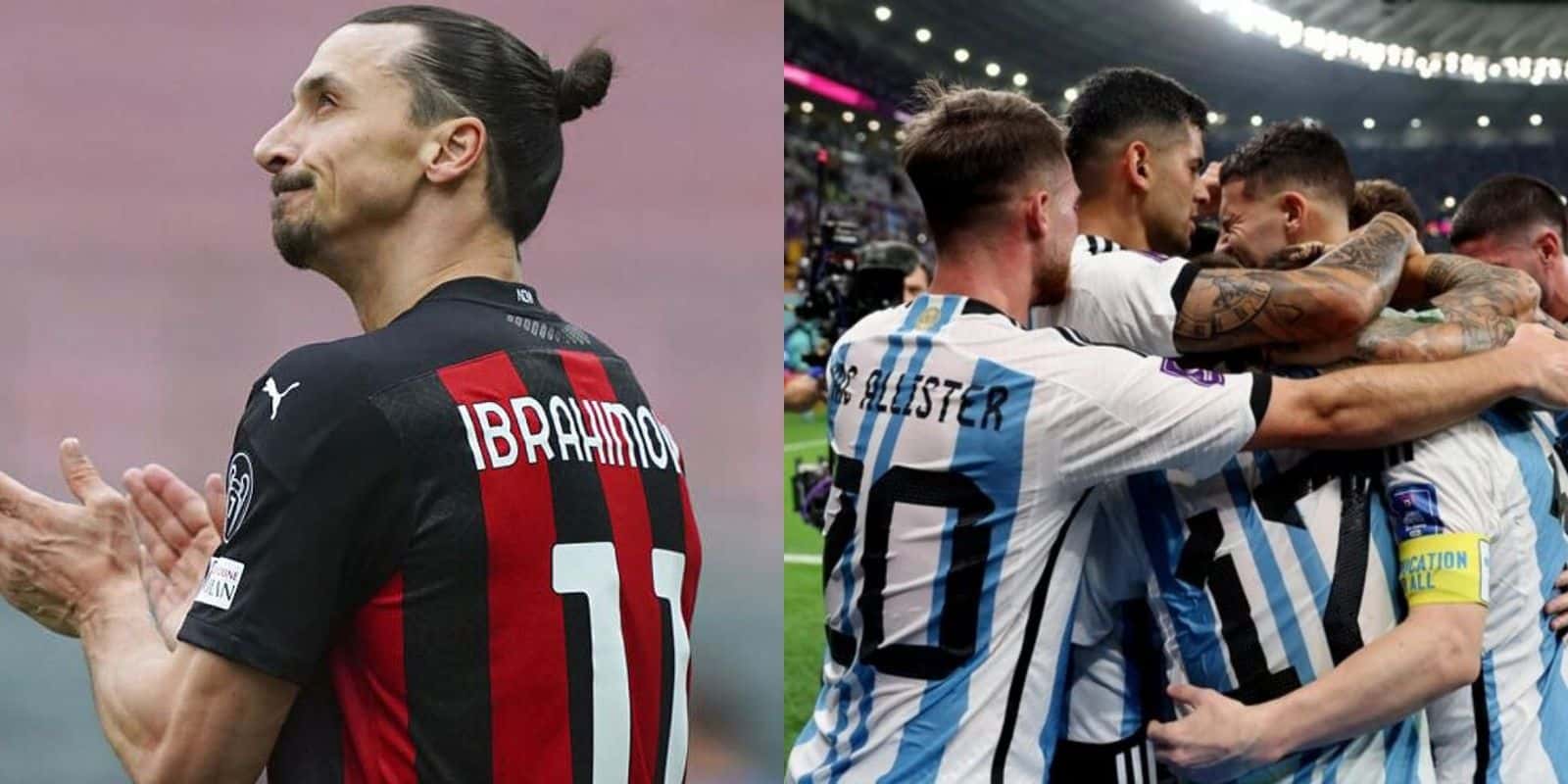 La leyenda del fútbol sueco que aún juega en el Milan no quiso ser menos y se refirió a la Scaloneta.