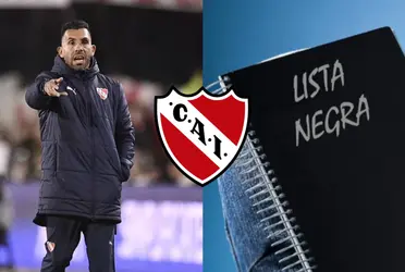 La lista negra de Carlos Tévez en Independiente.