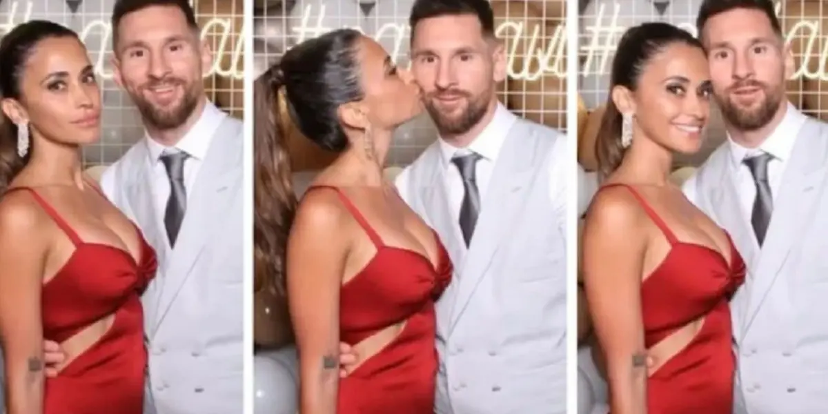 La pareja argentina fue al casamiento del futbolista del Barcelona y se llevó todos los flashes.