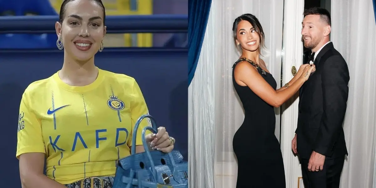 La pareja de Cristiano Ronaldo viste ostentosos atuendos, y Anto Roccuzzo se muestra con sencillos looks.