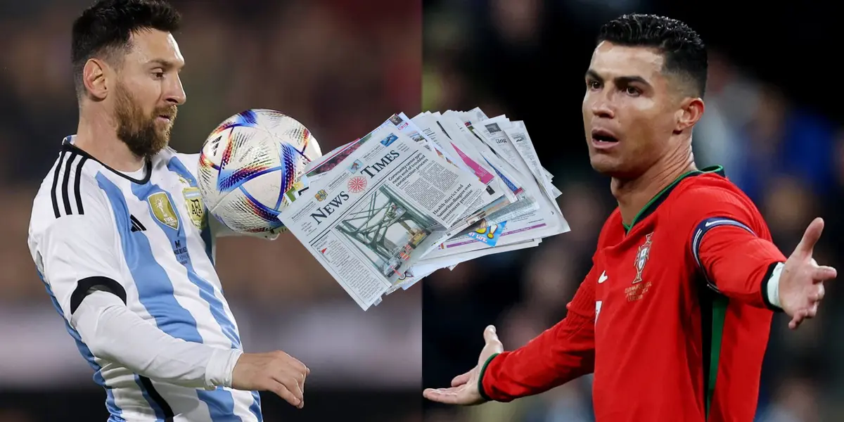 La prensa internacional menospreció a Messi y Cristiano Ronaldo