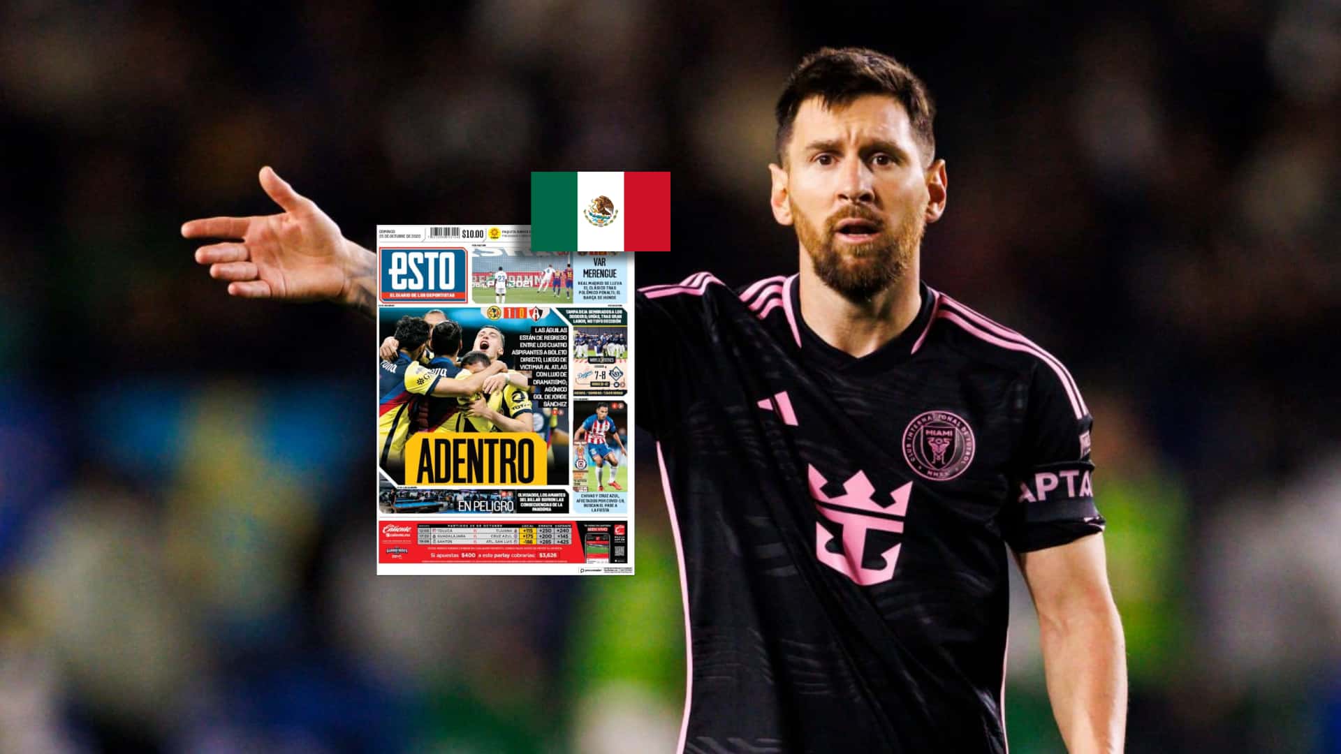 La prensa mexicana quiso ensuciar a Messi