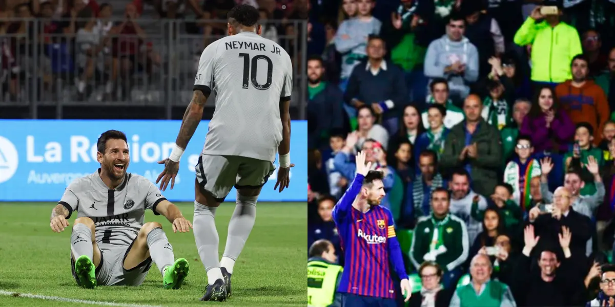 La Pulga cerró la goleada del PSG con una acrobacia y los hinchas locales lo ovacionaron