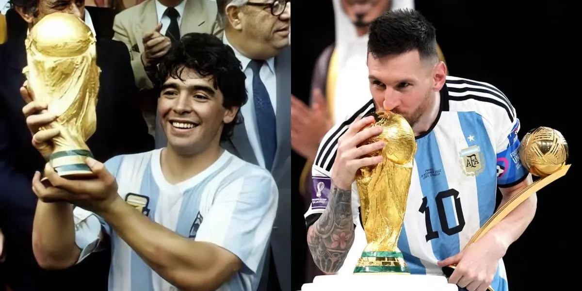 La Pulga charló con Zinedine Zidane y enalteció la figura del Diego por encima de la suya.