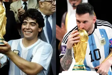 La Pulga charló con Zinedine Zidane y enalteció la figura del Diego por encima de la suya.