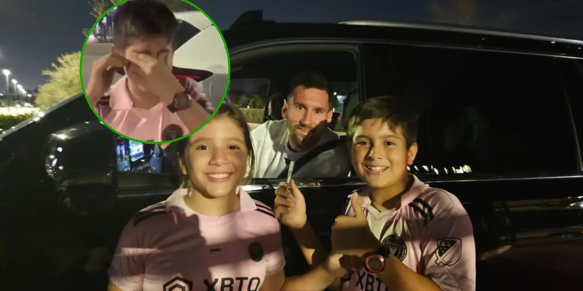 La Pulga paró con su auto para fotografiarse con dos chicos y la madre filmó al varón segundos después del hecho.