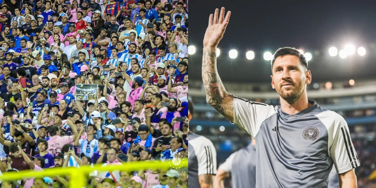 La reacción de los hinchas de El Salvador cuando Messi saltó al campo