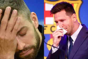 La relación entre Leo y el exdefensor no terminó de la mejor manera en Barcelona.