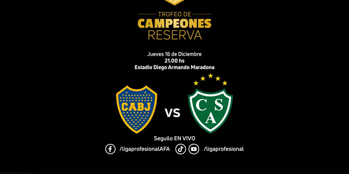 La Reserva del Xeneize enfrenta hoy a Sarmiento de Junín para definir el campeón del Trofeo de Campeones.